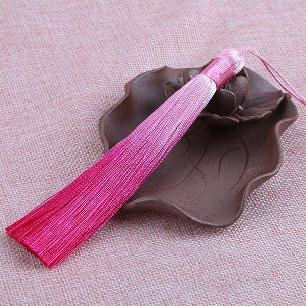 

2018 new 12cm chinese knot silk tassel fringe charms pendant for earrings satin tassels cords diy jewelry making findings h qylxmg