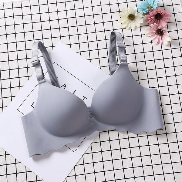 

fashion thin cup bras for women push up lingerie one piece bra wireless bralette intimates female underwear a b c lady, Red;black