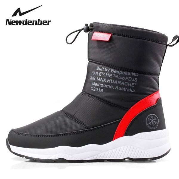 

классических женщины зимних сапог середина теленок снег сапоги женский теплая меховая плюшевая стелька высокого качество botas mujer размер, Black