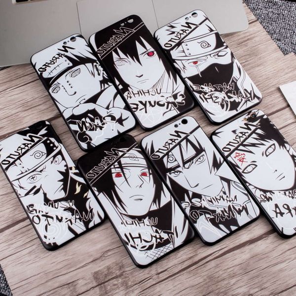 

qanaruto assists kakashi's luxury case, black and 8white, for vip 11 pro max x 8 7 6 s plus xr xs max, soft silicone backlk