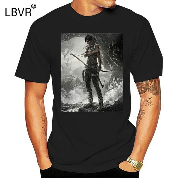 

printed men t shirt cotton tshirts o-neck short-sleeve tomb raider lara croft in cave women t-shirt sport hooded sweatshirt hoodie