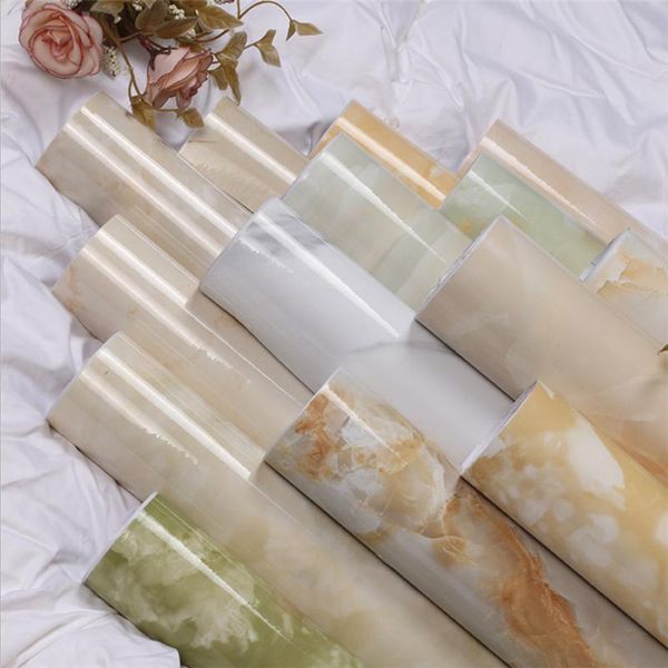 

wallpapers thickened self-adhesive waterproof stone film refurbished marbled sticker oil-proof stickers tv background wall panel