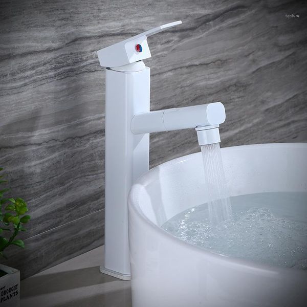 

pull out basin faucet & cold sink mixer tap with shower head single handle bathroom wash basin faucet black white chrome1