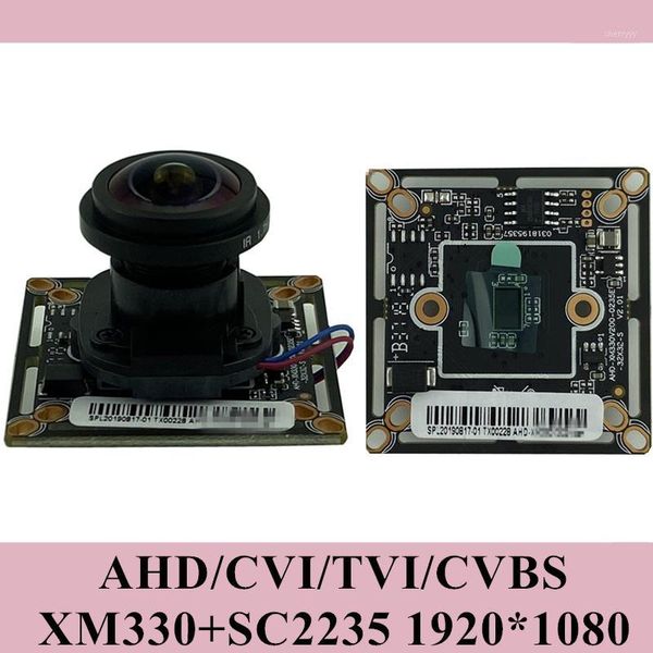 

1920*1080 2mp ahd camera module board panorama fisheye 2.8-12mm xm330+2235e 38*38mm utc bnc dc 12v cctv security1