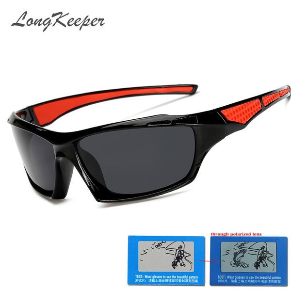 

sunglasses longkeeper classic men polarized brand design fishing goggles sun glasses vintage gafas de sol, White;black