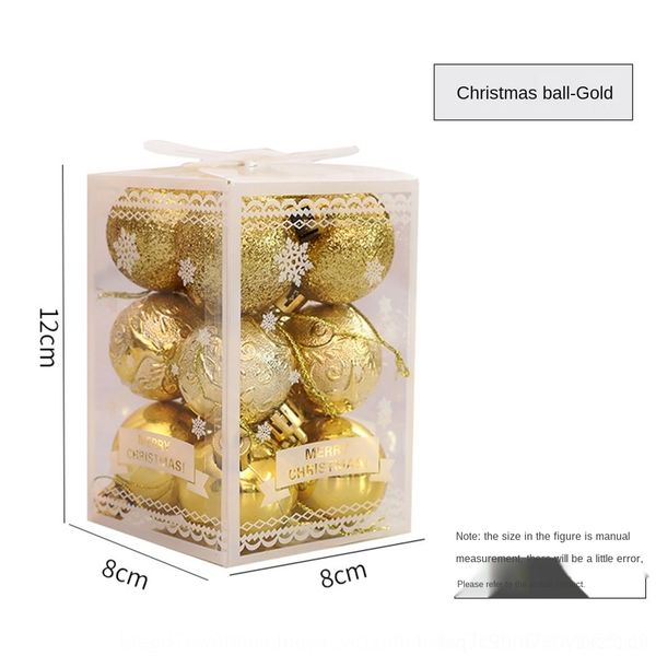 

1lpaf christmas 12pcs9 pendant ball christmas ball decoration optional decoration new tree pendant color props iggcs