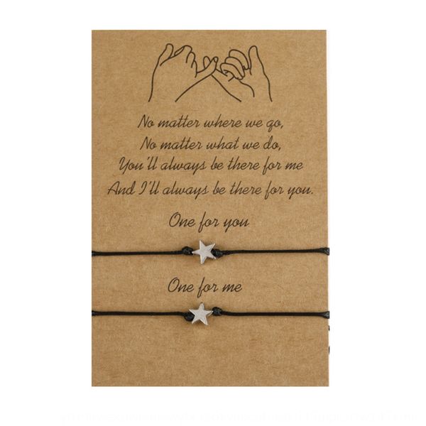 

lovers simple compass compass bracelet braceletfive pointed star heart-shaped elephant eight character wax thread woven card bracelet tph6i, Golden;silver