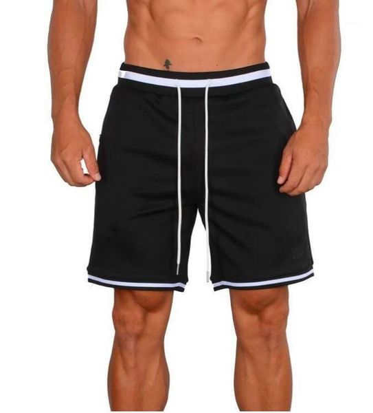 

men's shorts men's fitness shortsan& leisure sports breathable mesh quick-dry sportswear jogging beach shorts1, White;black
