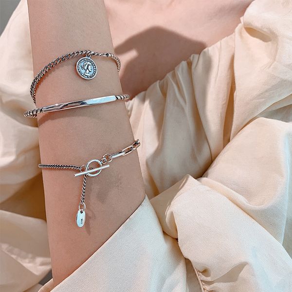 

925 sterling thai silver versatile bracelet design for female friends