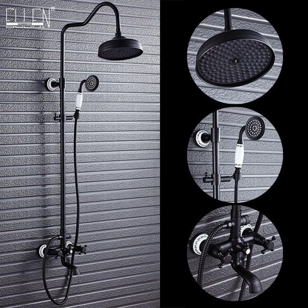 

ellen black ванная комната душ ванна набор осадков смесители для душа с смеситель для душа смеситель для душа установить смеситель els4006b