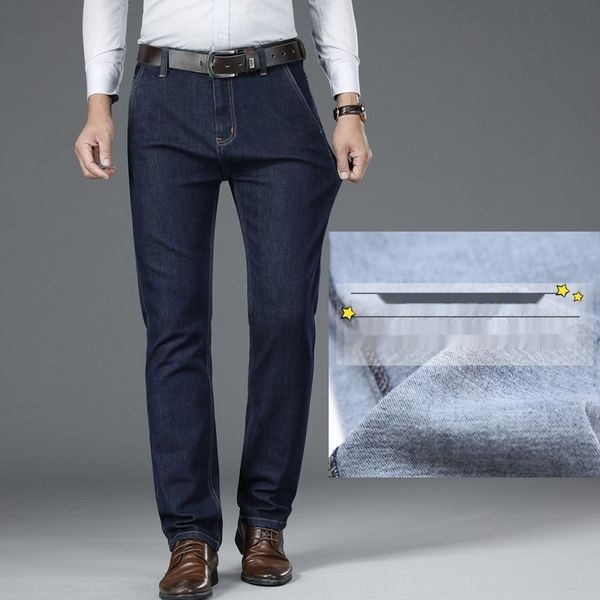 

осенью и зимой толстый плюшевый флис эластичная для мужской мягкой прямой трубки свободный черный теплые джинсы джинсы и брюки jeanswarm сре, Blue