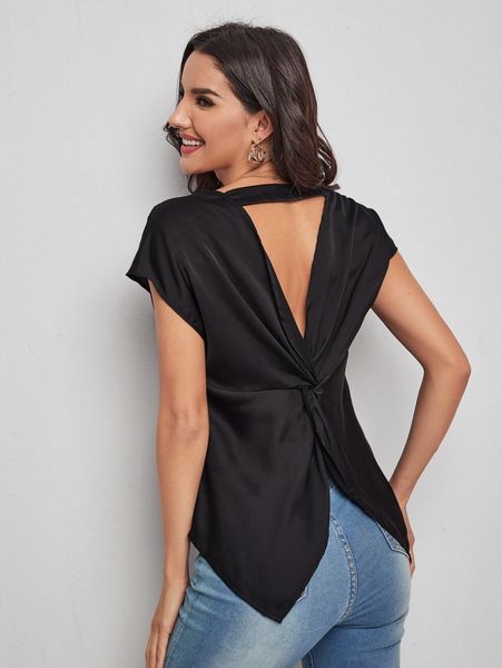 

cut out twist back o93h#, White