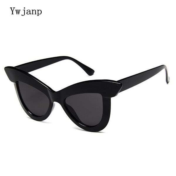 

sunglasses ywjanp vintage cat eye women eyewear brand designer retro sunglass female uv400 black sun glasses, White;black
