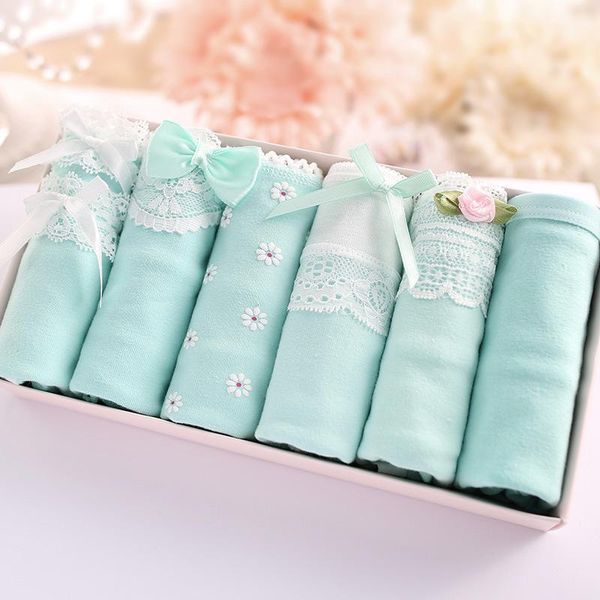 

6 pcs underwear panties for women cotton briefs women's seamless cueca calcinhas underpants girls lingeries ladies shorts, Black;pink