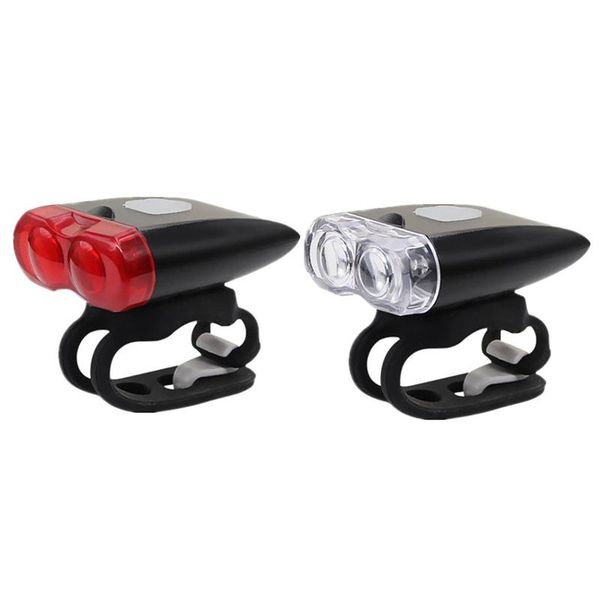 

2 in 1 bike light cycling helmet headlight waterproof bicycle taillight handlebar front light rear dual purpose
