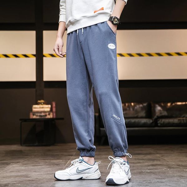 

брюки ins hong kong tide brand корейской моды мода 9 tie ноги брюки груза workwea, Black