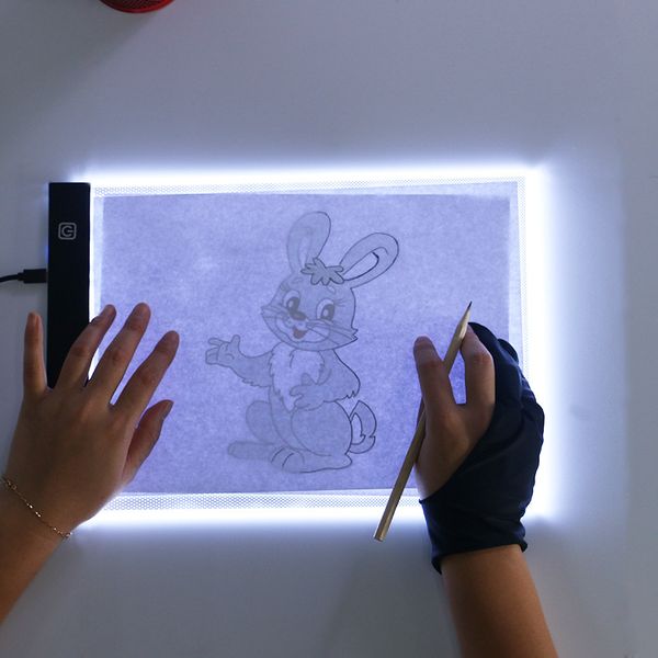 

electronic painting drawing board a5 dimmable led digital tablets drawing copy pad board educational toys creativity baby gifttoys vt1728