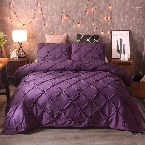 

bedding sets quilt cover duvet 4 size polyester fiber 3pcs pillow case bed sheet home furnishing gift1