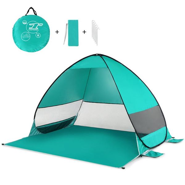 

oudoor ultralight camping tent automatic up tent windproof waterproof for beach camping fishing hiking canopy sun shelter