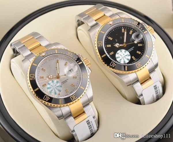 

montre люксусный мужские часы 40мм из нержавеющей стали часы дата 2813 механические автоматические просто президент desinger мужские часы бе, Slivery;brown