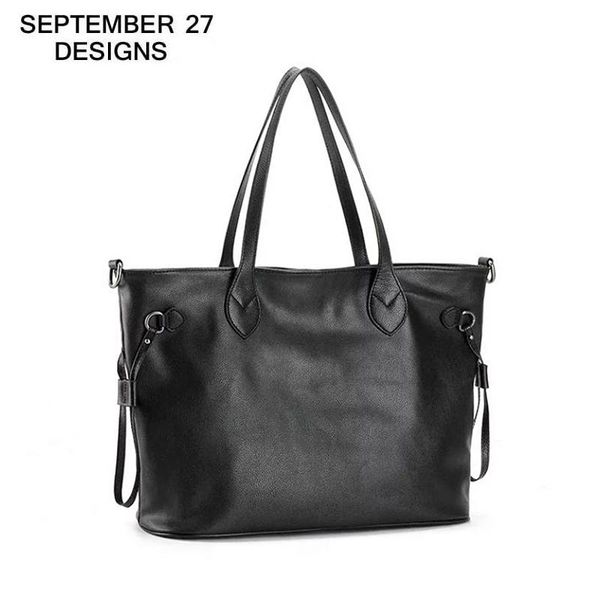 

fashion women handbags genuine leather ladies large capacity tote bags 100% real cowhide leather female shoulder crossbody bag