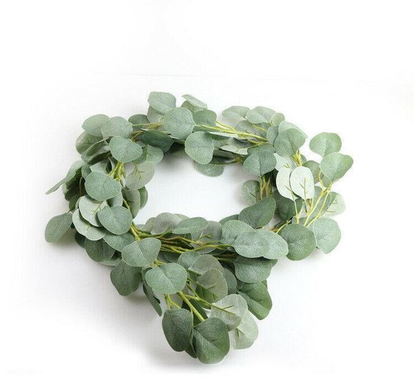 

artificial fake eucalyptus garland long leaf plants greenery fo jllupr bdedome