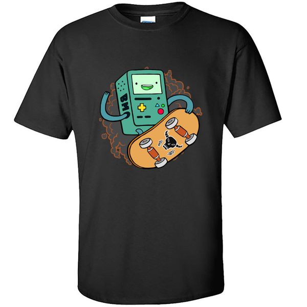 

sport main brain videogame skateboard funny t shirt adventure time jack play game unit new tshirts for men hip hop funky tees