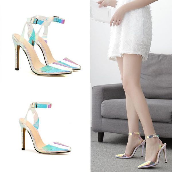 

women high-heeled sandals big women shoes high-heeled sandals1, Black