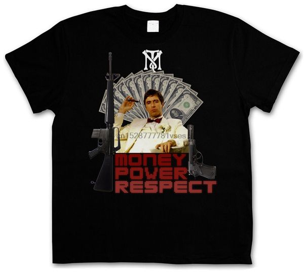 

money power respect t shirt tony al scarface montana tm pacino mafia t shirt loose black t shirts homme tees sport hooded sweatshirt hoodie