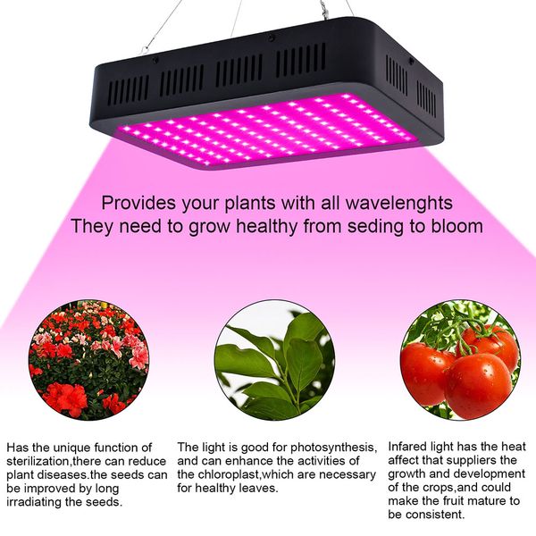 

1800w 180*10w full spectrum 3030 lamp bead plant lamp single control black