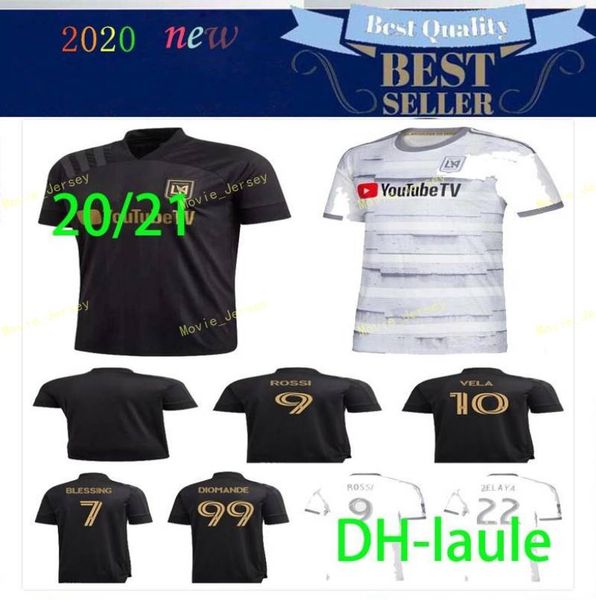 

2020 2021 la los angeles fc vela soccer jerseys + kids kits lafc home 20 21 zimmerman rossi blessing diomande football shirt uniform, Black;yellow