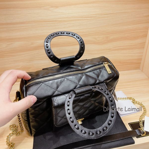 

designer handbags cross body chain bag black 26cm large leather bag fashion women genuine leather shoulder bag