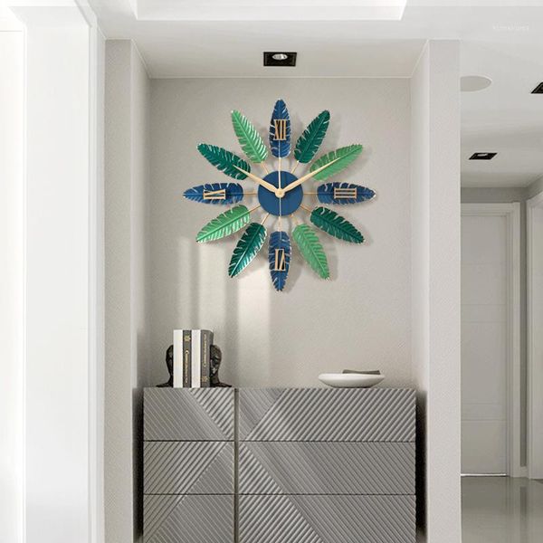 

nordic minimalist living room wall clock atmosphere fashion trend personality creative home mute art wall decor home decor1