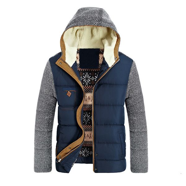 

down jacketbonjean 2020 winter men's warm parkas thick fleece cotton coats slim male jackets hooded coat mens brand clothing bj2952, Black