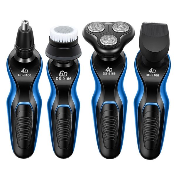 

multifunction men electric shaver rechargeable razor shaving machine beard trimmer nose face cleaning brush 45d 220119