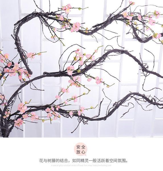 

3m long bendable fake dried tree branch large size artificial flower home l decoration1