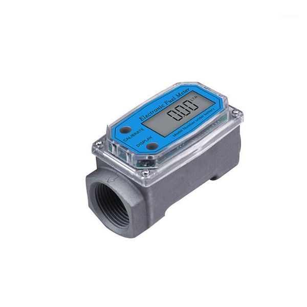 

k24 easy operate fuel flow meter aluminum alloy tools high accuracy electronic measuring adjustable portable lcd digital display1