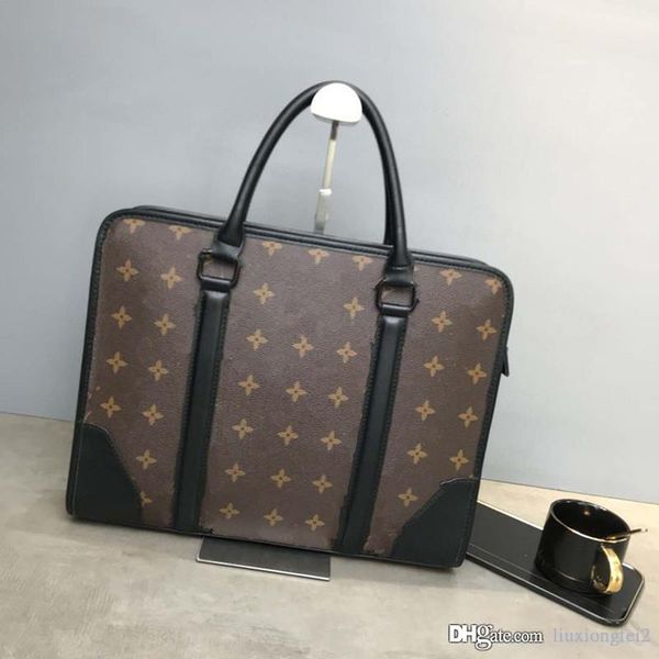 

men holding briefcase man business men leather business satchel crossbody shoulder a bags messenger bags fashion casual bag egofn