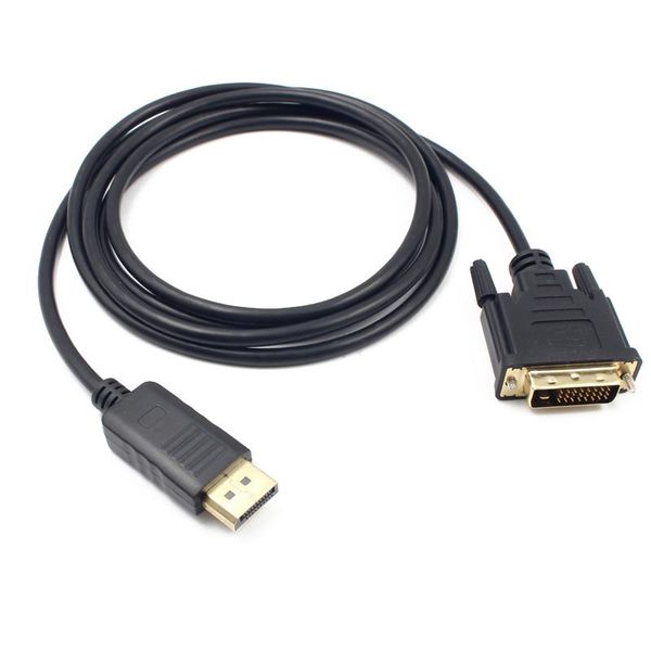 

video cables & connectors 1.8m professional dp to dvi converter cord displayport male dvi-d 24+1pin monitor display adapter cab