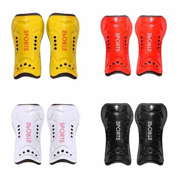 

elbow & knee pads 1 pair soccer shin guards for kids football leg sleeves support 1, Black;gray