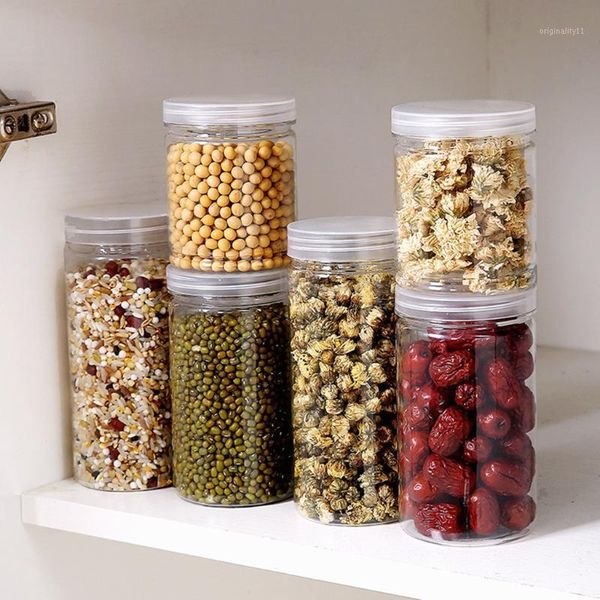 

kitchen storage jars soybean box sealing preservation plastic fresh pot container organizers storage bottles @201