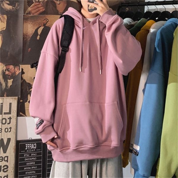 

2021 new female hooded sweatshirt jacket korean spring released oversize top, Black