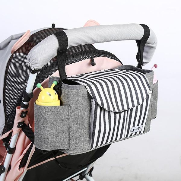 

diaper bags portable baby bag waterproof stuff changing cup holder carriage pram cart bottle bags1
