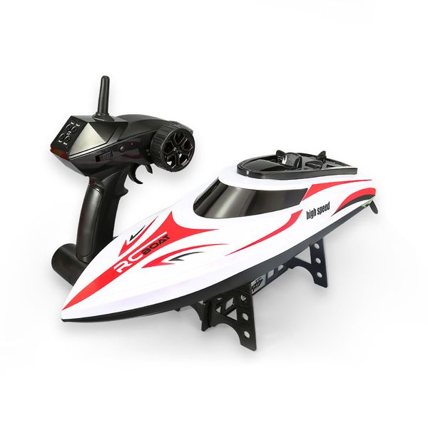 

h830 rc boat 25km/h high speed fast ship with cooling water system retreat and saliboat reset waterproof rc boats toys gifts