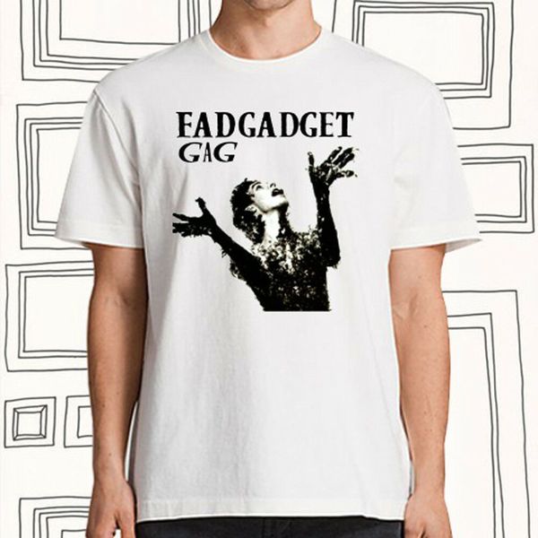 

fad gadget gag electro music logo men's white t - shirt size s m l xl s - 6xl s - 6xl tee shirt sport hooded sweatshirt hoodie