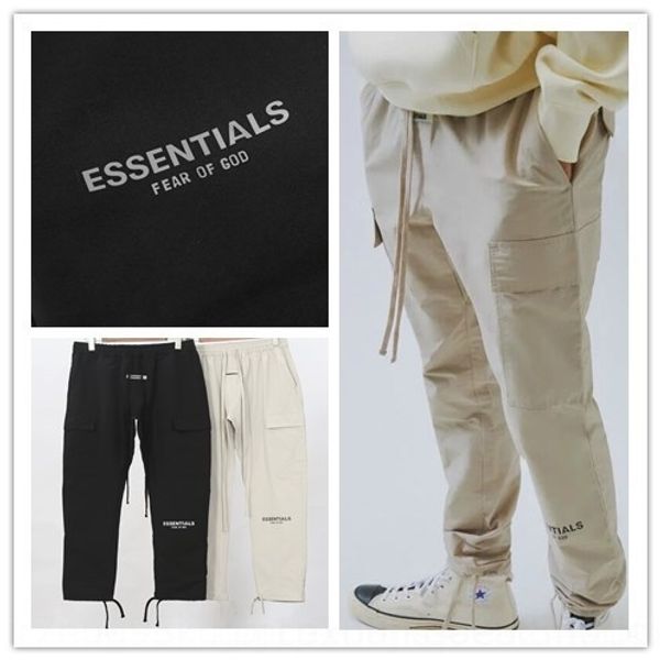 

7qbm1 20ss хип одежды канье работы двойной рабочей одежды спортивный pantsline карман ess хмель шнурком брюки для мужчин и женщин пары случа, Blue