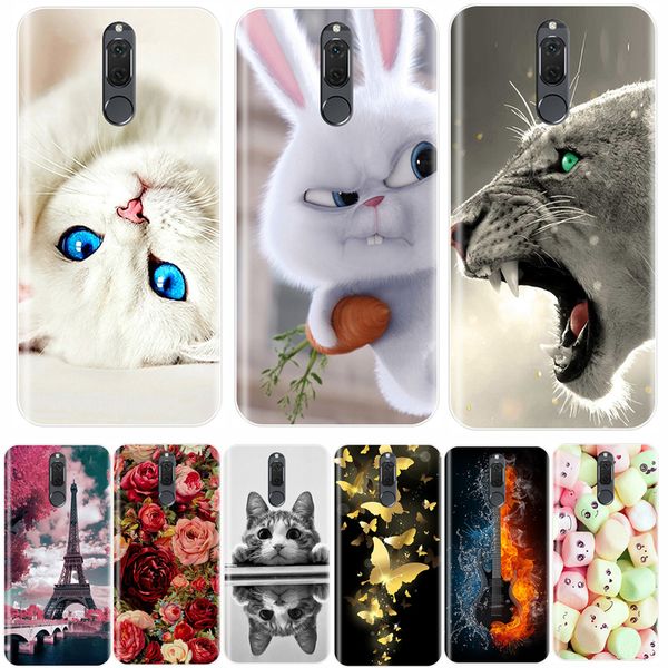 

телефон 2i 3e 2 plus мягкого силиконового тп cute cat окрашенного задняя крышка для huawei nova смарт lite case
