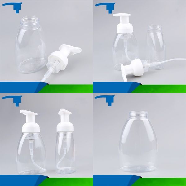 

250ml liquid soap empty bottle transparent press plastic easy to carry empty small storage portable travel hand sanitizer bottles 2jy a