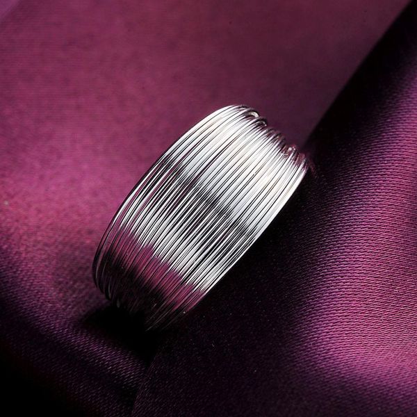 

silver color ring charm women bohemian multi line lady cute lovely nice chain open ring engagement ring wedding r018 h bbyemc