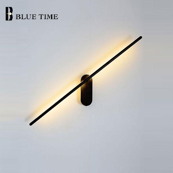 

barthroom лампы черный современная бра 70cm 8w бра настенный светильник водить luster для прикроватная свет гостиная спальня зеркало свет